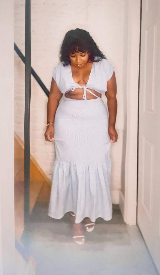 Coastal Maxi skirt & Crop top Set
