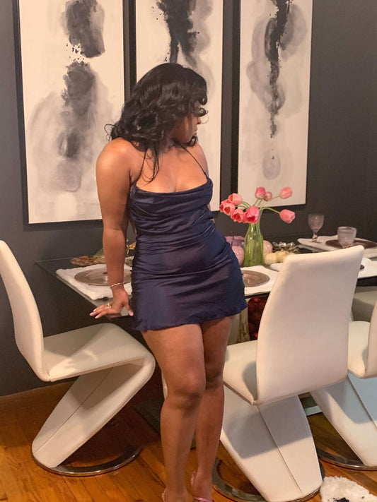 Lust silky mini dress