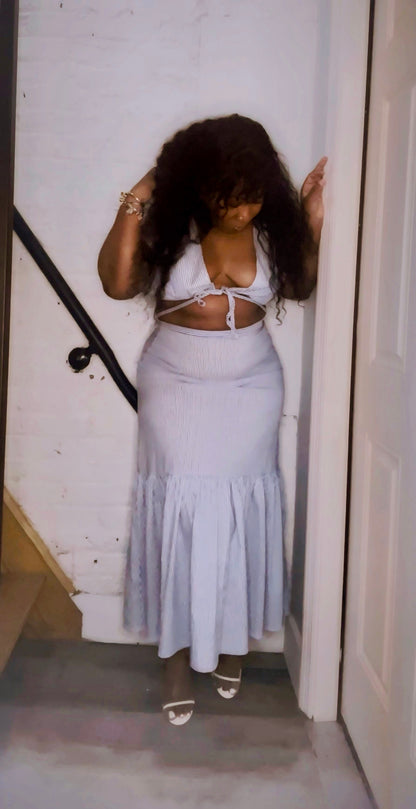 Coastal Maxi skirt & Crop top Set