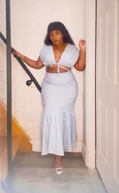 Coastal Maxi skirt & Crop top Set