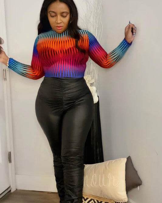 Love your curves vegan leather pants