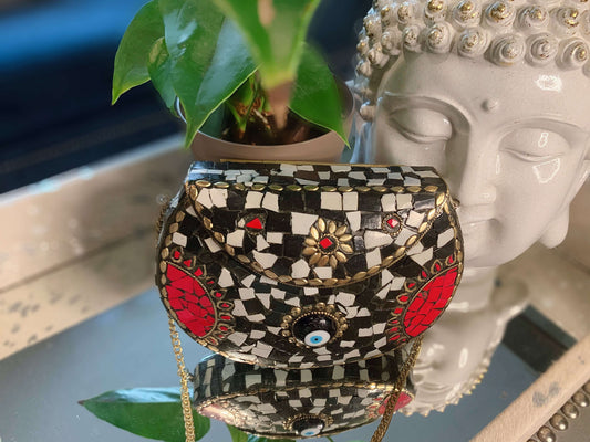 Devya evil eye mosaic bag